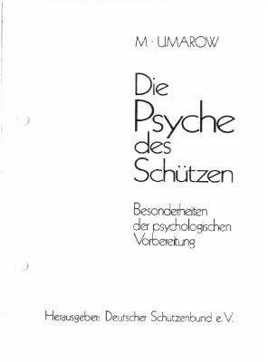 Buch Die Psyche des Schützen UMAROW